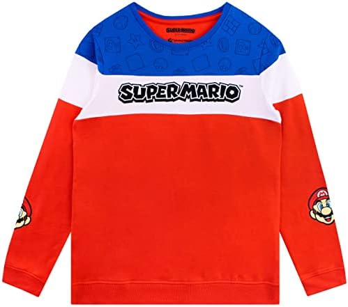 SUPER MARIO BROS Boys Gaming Sweatshirt And Joggers Set 2 Piece Outfit Set For Kids