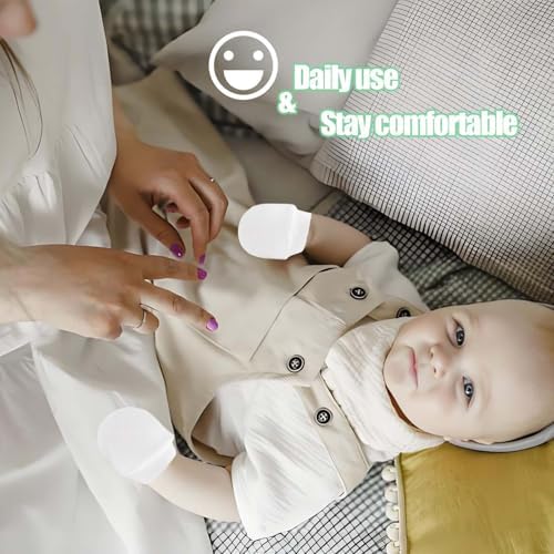 Suupii 6 Pair Scratch Mittens Newborn Baby Mittens Newborn Soft Touch White Baby Scratch Mittens Anti-Scraping For 0-12 Months Toddler Boy Girls
