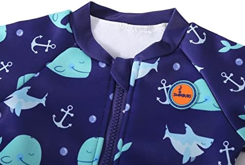 Swimbubs Baby Swimming Warm Suit Boys Fleece Lined Wetsuit Girls UV UPF50 Sun Protection Swimsuit