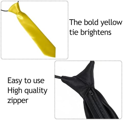 Syylqyr 2 Pcs Kids Tie Set Adjustable School Ties Elastic Clip On Skinny Tie For Formal Events Soft Fabric Comfort Fit For Kids Perfect For Graduation Weddings And Daily Wear