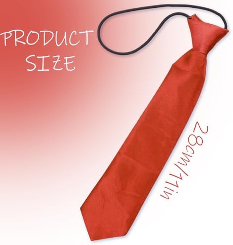 Tabanzhe Boys Elasticated Pre-tied Tie - Adjustable Polyester Ties For Children Toddlers And Teenagers Weddings And School Uniforms Boys And Girls Fashion Shows