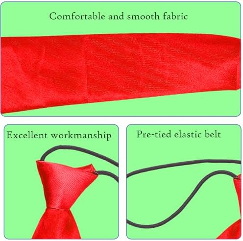 Tabanzhe Boys Elasticated Pre-tied Tie - Adjustable Polyester Ties For Children Toddlers And Teenagers Weddings And School Uniforms Boys And Girls Fashion Shows