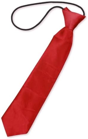 Tabanzhe boys elasticated pre-tied tie - Adjustable polyester ties for children toddlers and teenagers Weddings and school uniforms boys and girls fashion shows