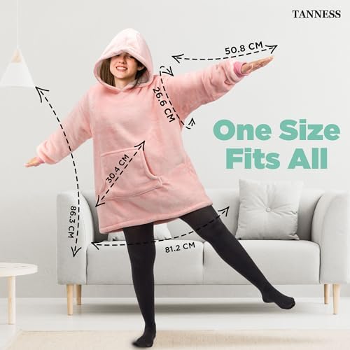 TANNESS Blanket Hoodie For Kids Oversized Hoodie Kids Hoodie Blanket With Large Pocket Comfy Wearable Blanket Hoodie Winter Oversized Blanket Hoodie Kids Snuggle Hoodie For Girls Boys