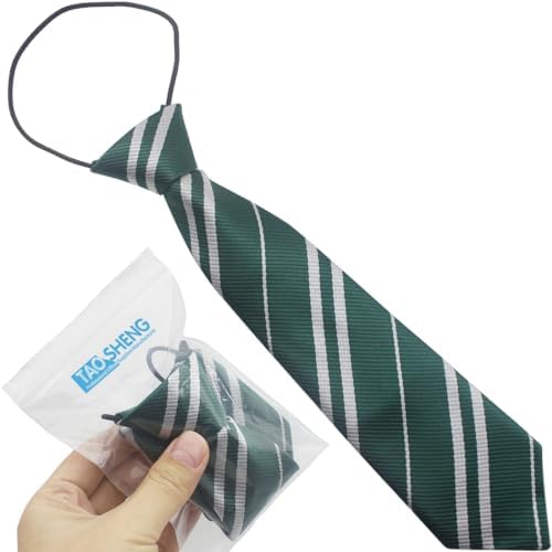 TAOSHEN 29CM Elastic Pre-Tied Kids Necktie College Style One Size Elasticated Stain Plain Boys Girls Stripe Formal Tie For Wedding Graduation School Uniforms