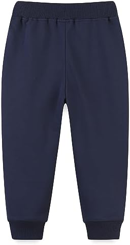 TCWWBB Boys Trousers Digger Dinosaur Reindeer Santa Claus Cotton Sweatpants Jogging Drawstring Tracksuit Pants Kids Girls Christmas Xmas Sport Jogger Bottoms Age 1-7 Years