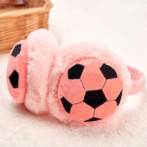 TEAFIRST Earmuffs Winter Boys Girls Football Ear Muffs Warm Soft Thick Adjustable