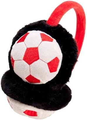TEAFIRST Earmuffs Winter Boys Girls Football Ear Muffs Warm Soft Thick Adjustable