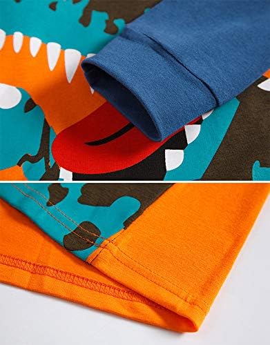 TEDD Boys Pyjamas Dinosaur Nightwear Cotton Toddler Clothes Kids Sleepwear Long Sleeve Christmas Pjs Sets 2 Piece Outfit Xmas Gift 1-12 Years