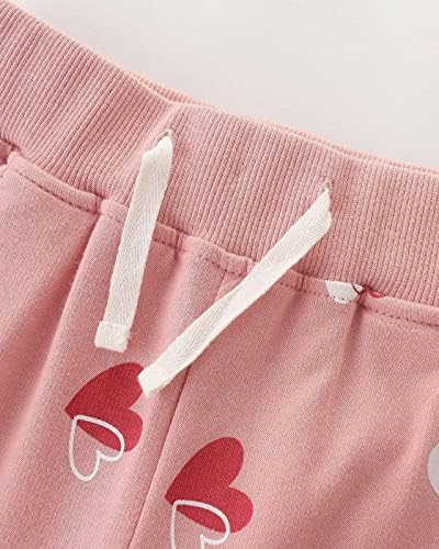 TEDD Girls Trousers Cotton Rainbow Pattern Sweatpants School Jogging Tracksuit Harem Pants With Pockets For Kids Age 1-7 Years