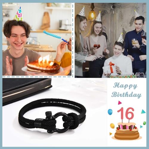 TEVOP 13th 16th 18th 21st Birthday Gifts For Boys Bracelet Gifts For 14 15 17 19 20 Year Old Boys Unusual Birthday Gift For Son Grandson Nephew Brother