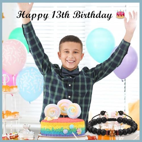TEVOP Boys 13th 14th 15th 16th 17th 18th Birthday Gifts Birthday Bracelet 13-18 Year Old Gifts For Boys Unusual Birthday Presents For Son Grandson Brother Nephew Friend