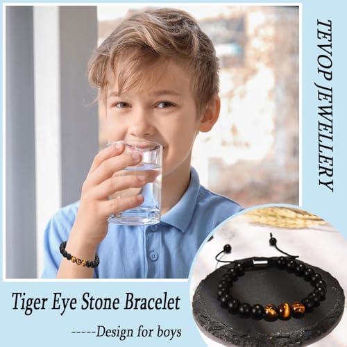 TEVOP Gifts For Teenage Boys Beaded Bracelet Special Birthday Christmas Graduation Gifts For Son Grandson Brother Nephew Stocking Fillers For Teenage Boys