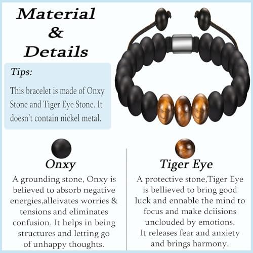 TEVOP Gifts For Teenage Boys Beaded Bracelet Special Birthday Christmas Graduation Gifts For Son Grandson Brother Nephew Stocking Fillers For Teenage Boys