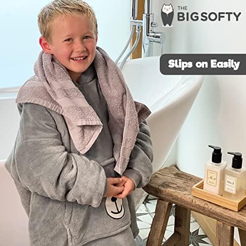 The Big Softy Kids Oversized Hoodie - Blanket Hoodie For Kids 4-10 Yrs – Cute Animal Snuggle Hoodie Kids – Soft & Warm Oversized Blanket Hoodie Kids - Hooded Blanket Kids – Girls & Boys