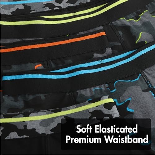 The Essentials Wardrobe Boys 5 Pack Boxers Trunks Underwear Camo Gaming Design Coloured Size 2-13