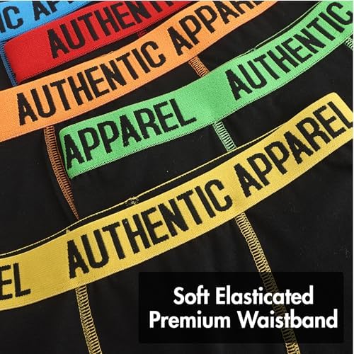 The Essentials Wardrobe Boys Boxers 5 Pack Trunks Underwear Black Grey Design Coloured Size 2-13 Years