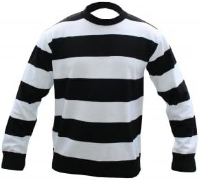 The Fancy Dress® Kids Unisex Stripe Knitted Jumper Long Sleeve Pullover Sweatshirt Top World Book Day Costumes For Boys Girls Ages 7-12 Years