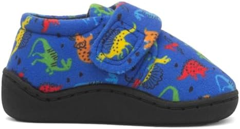 The Slipper Company Boys Blue Dino Slipper