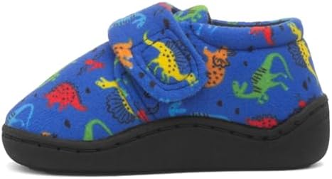 The Slipper Company Boys Blue Dino Slipper