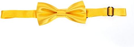 The Tie Co™ Children's Pre-tied & Adjustable Satin Solid Colour Classic Plain Bow Tie Kids