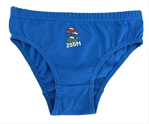 Thingimijigs 5 Pairs Boys Underpants Bus And Car Patterned Cotton Blend Underwear Briefs
