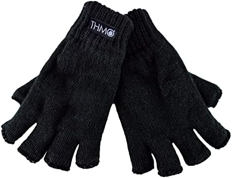 THMO Kids Winter Fingerless Gloves Thermal Warm Fleece Lined Thinsulate Gloves For Kids