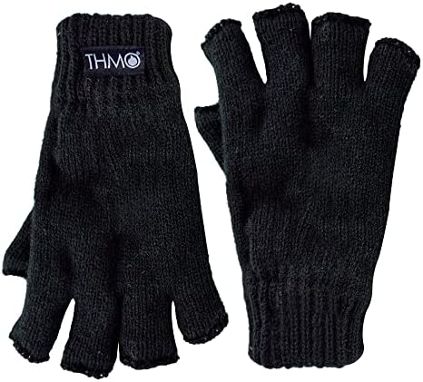THMO Kids Winter Fingerless Gloves Thermal Warm Fleece Lined Thinsulate Gloves For Kids