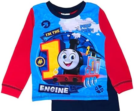 THOMAS & FRIENDS Boys Thomas The Tank Engine Pyjamas Red/Blue Age 18 Months - 5 Years