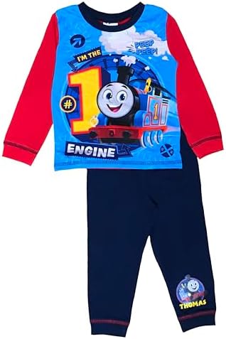 THOMAS & FRIENDS Boys Thomas The Tank Engine Pyjamas Red/Blue Age 18 Months - 5 Years