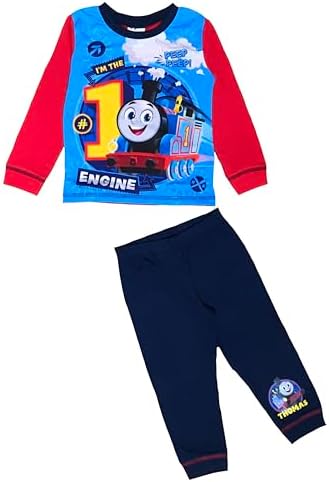THOMAS & FRIENDS Boys Thomas The Tank Engine Pyjamas Red/Blue Age 18 Months - 5 Years