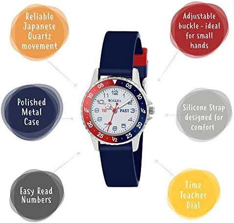 Tikkers Boy's Analogue Analog Quartz Watch With Silicone Strap ATK1040