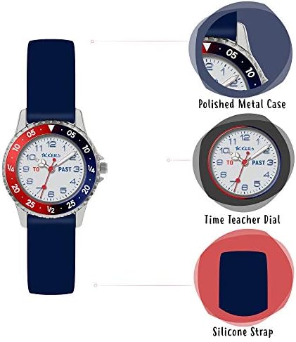 Tikkers Boy's Analogue Analog Quartz Watch With Silicone Strap ATK1040