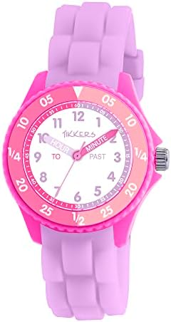 Tikkers Kids Lilac & Pink Silicone Time Teacher Watch ATK1087