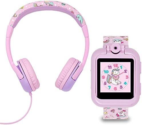 Tikkers Pink Unicorn Interactive Kids Smart Watch & Headphone Set TKS02-0003