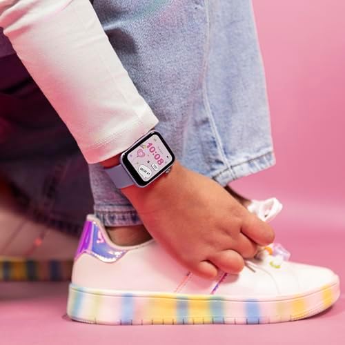 Tikkers Smart Series 13 Smart Watch And Lilac Silicone Strap Set