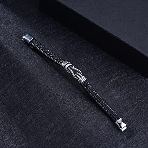 To My Son/Grandson/Husband/Boyfriend/Uncle/Nephew/Man/Brother Bracelet Braided Leather Bracelet For Son/Grandson/Husband/Boyfriend/Uncle/Nephew/Man/Brother Christmas Gifts Bracelet Gifts For Men