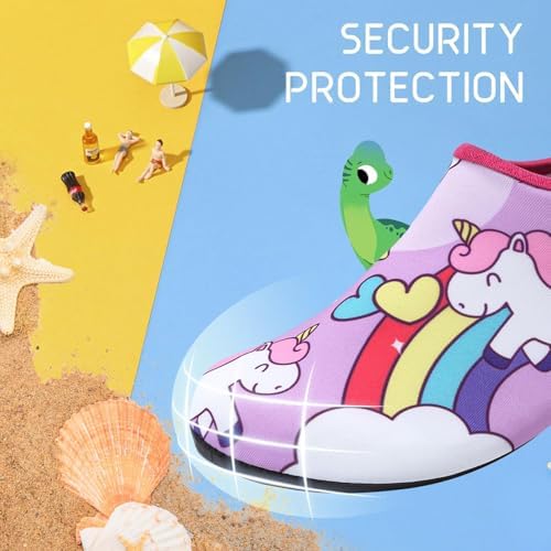 Todaysunny Water Shoes For Kids Girls Boys Quick Dry Non-Slip Outdoor