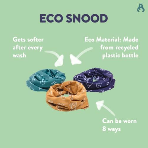 Toddle Super Soft Snood - Versatile Neck Warmer In Stylish Designs Made From Recycled Plastic For Cosy Sustainable Wear - Family Ski Snood Gets Softer With Washing - Alpine