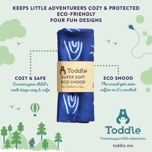 Toddle Super Soft Snood - Versatile Neck Warmer In Stylish Designs Made From Recycled Plastic For Cosy Sustainable Wear - Family Ski Snood Gets Softer With Washing - Mustard