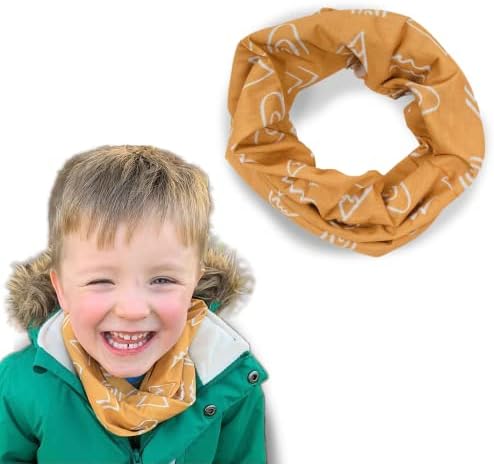 Toddle Super Soft Snood - Versatile Neck Warmer in Stylish Designs Made from Recycled Plastic for Cosy Sustainable Wear - Family Ski Snood Gets Softer with Washing - Mustard