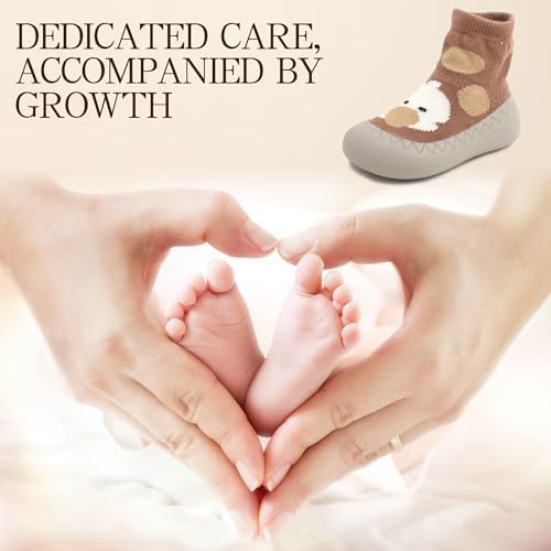 Toddler Sock Shoes Walking Shoe Infant Sneakers Boys Girls Casual Sneaker With Anti Slip Rubber Sole Mesh Breathable Cotton Flying Woven Soft Lightweight Slip-On Indoor Outdoor