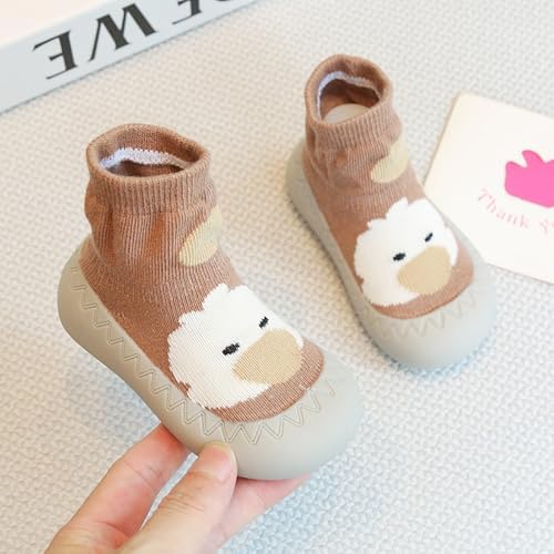 Toddler Sock Shoes Walking Shoe Infant Sneakers Boys Girls Casual Sneaker With Anti Slip Rubber Sole Mesh Breathable Cotton Flying Woven Soft Lightweight Slip-On Indoor Outdoor