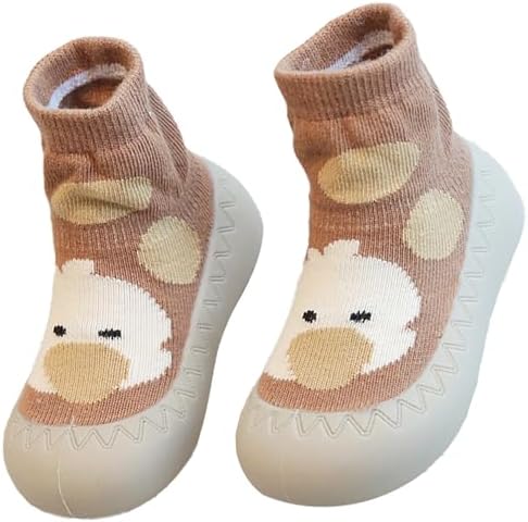 Toddler Sock Shoes Walking Shoe Infant Sneakers Boys Girls Casual Sneaker with Anti Slip Rubber Sole Mesh Breathable Cotton Flying Woven Soft Lightweight Slip-On Indoor Outdoor