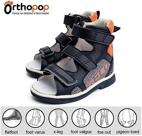 Toddlers Orthopedic Sandals With Arch Support High-Top Ankle Support Corrective AFO Shoes