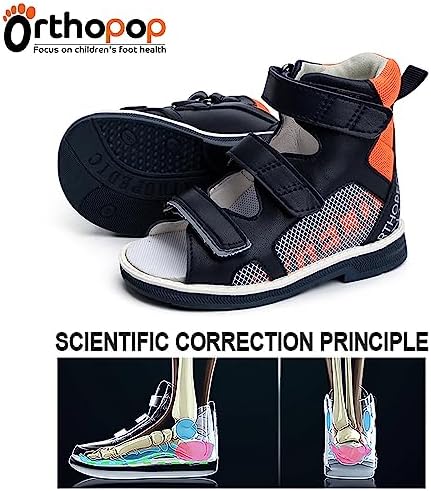 Toddlers Orthopedic Sandals With Arch Support High-Top Ankle Support Corrective AFO Shoes
