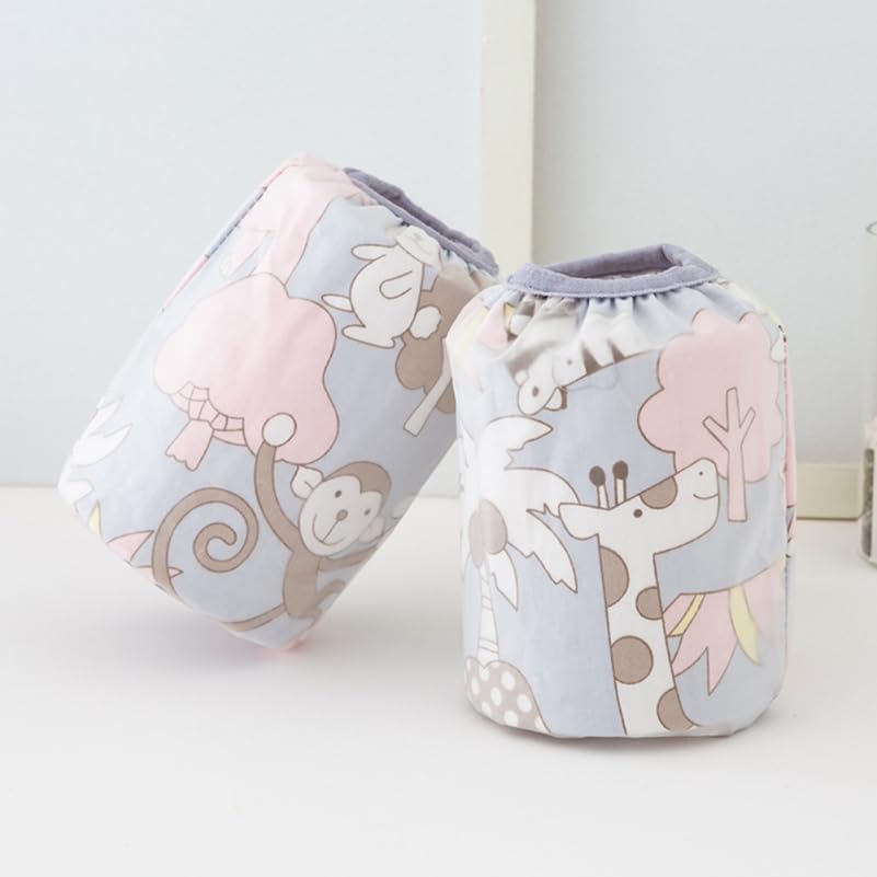 Toddmomy Waterproof Baby Arm Sleeves Cotton Sleeve Protectors For Children Lightweight Soft Arm Wear For Kids With Cartoon Design For Painting Eating And Daily Use