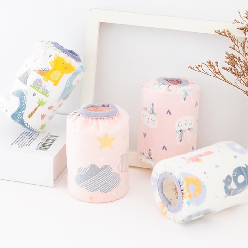 Toddmomy Waterproof Baby Arm Sleeves Cotton Sleeve Protectors For Children Lightweight Soft Arm Wear For Kids With Cartoon Design For Painting Eating And Daily Use