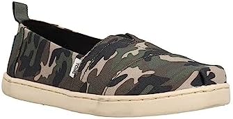 TOMS Girl's Tiny Glitter Alpargata Loafer Flat