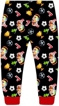 TONGQUD Boys Pajamas Ronaldo No.7 Fans Cotton Homewear Pyjama Set Long Sleeve Casual Pjs Set